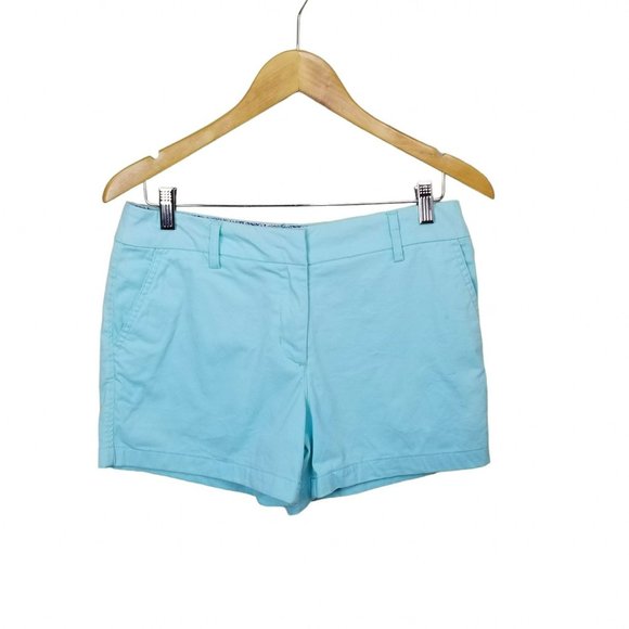 NWOT British Khaki Robin's Egg Blue Shorts Size 4 - Picture 1 of 5